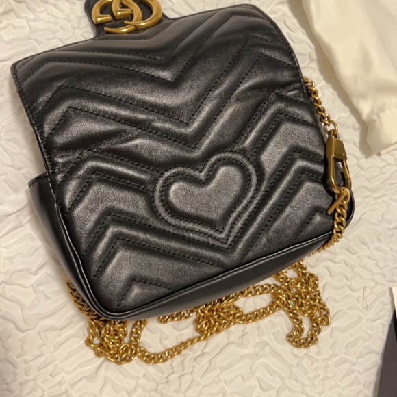 Gucci Black Marmont Super Mini - Picture 4 of 5